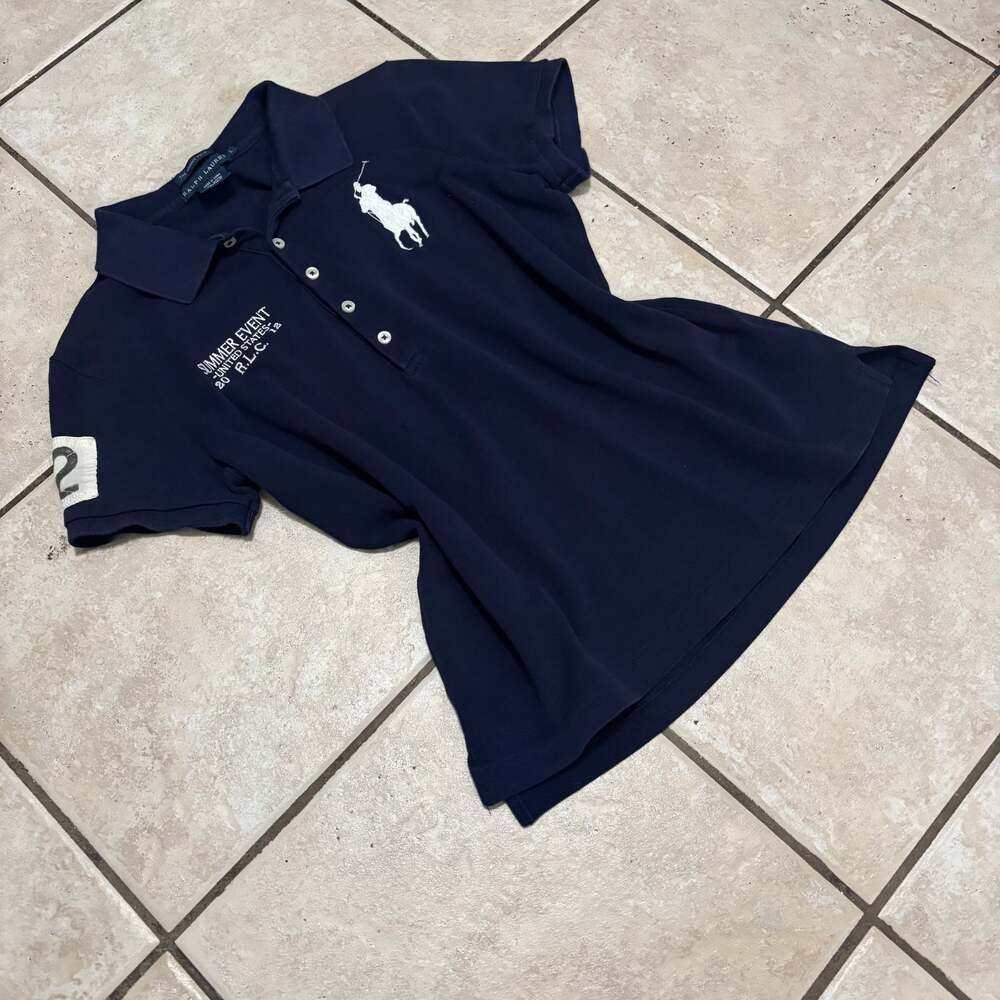 Polo Ralph Lauren Womens L Navy Blue Summer Event 2012 United states vintage y2k